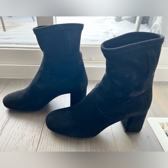 Burberry Trench Buckle Britannia 70 Suede Ankle Boots - Picture 10 of 13